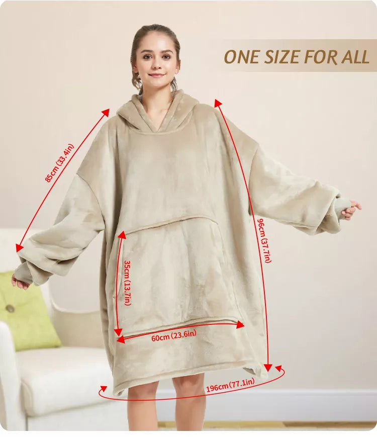 Oversized giant Blanket Hoodie Pink