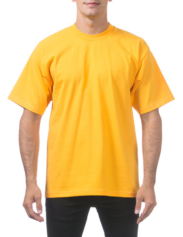 Pro Club Heavy Weight  Short Sleeve Tee Shirts Gold