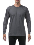 Pro Club Heavy Weight  Long Sleeve T Shirts GRAPHITE