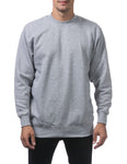 PRO CLUB Heavyweight Crew Neck Fleece Pullover Sweater (13oz) – LIGHT GREY
