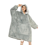 Oversized Giant Blanket Hoodie Grey